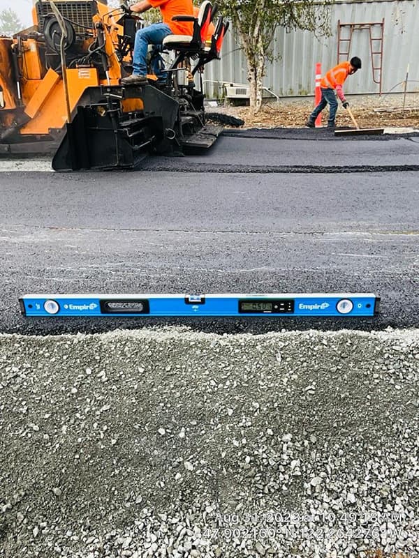 Asphalt parking lot paving