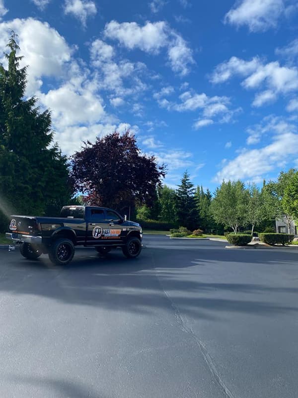 Fast Paving Service crew and equipment